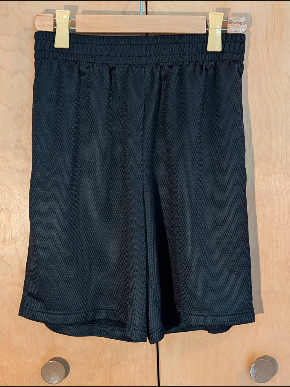 Men's Black Athletic Works Mesh Shorts - Lightweight Performance